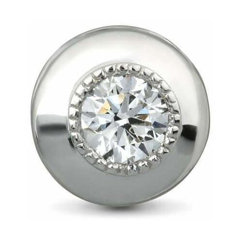 фото Русские самоцветы подвеска с бриллиантами "shine" из белого золота 585 пробы