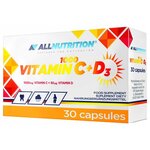 All Nutrition Vitamin C + D3 1000mg (30капс) - изображение