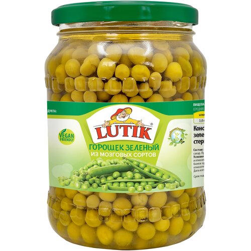 Горошек LUTIK зеленый, 670 мл