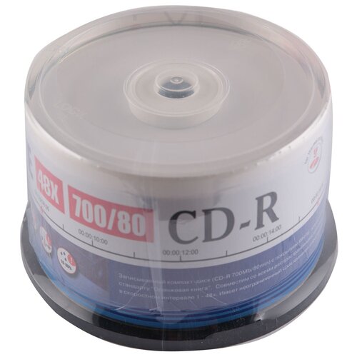  CD-R Mirex 700 Mb, 48, Cake Box (50), Thermal Print (50/300)