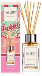 Ароматизатор для дома AREON home perfumes диффузор Bubble Gum, 85 мл (флакон, деревянные палочки)