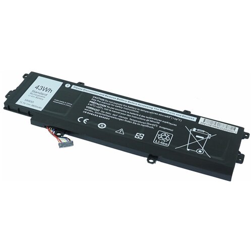 Аккумуляторная батарея (аккумулятор) 5R9DD для ноутбука Dell Chromebook 11 3120 11.1V 43Wh