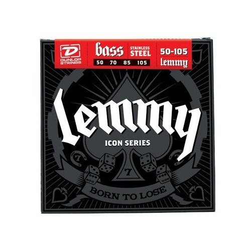 фото Dunlop lks50105 струны для бас-гитары lemmy kilmister 50-105