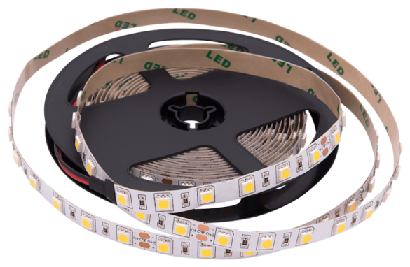 5м. Светодиодная лента белого цвета 4500K 5050, 14.4W, 12V, 60LED/m, IP20 General GLS-5050-60-14.4-12-IP20-4 (5032) - фото №6