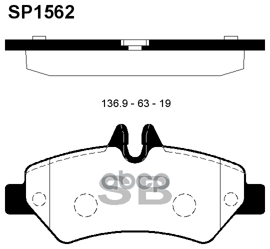 Колодки Тормозные Дисковые Sangsin brake арт. SP1562