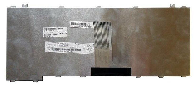 Клавиатура для ноутбука Toshiba 6037B0028308 белая