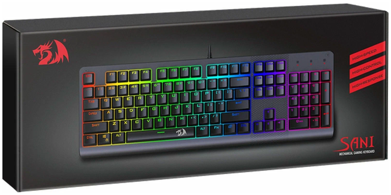 Игровая клавиатура Redragon Sani Black USB Outemu Blue