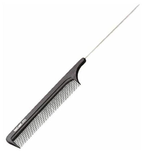 Расческа Label.M Расчёска с металлическим хвостиком карбон антистатик Metal & Tail Comb Anti Static, 1 шт