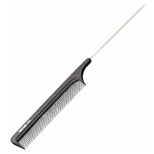 Расческа Label.M Расчёска с металлическим хвостиком карбон антистатик Metal & Tail Comb Anti Static, 1 шт professional barber salon curved comb anti static flat top cutting comb trimming thinning broken hair hairdressing comb