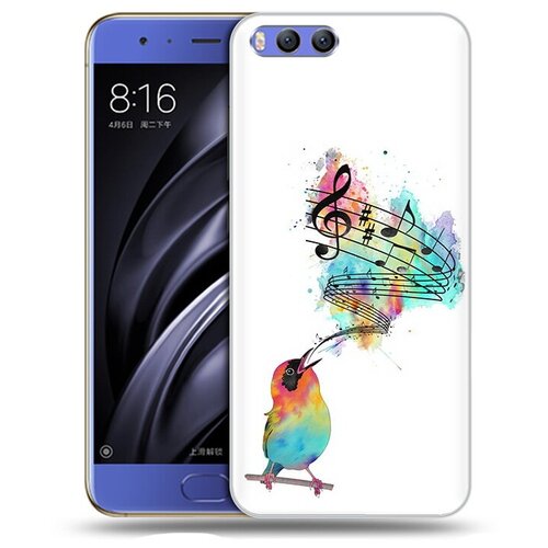 чехол mypads певчая птичка для xiaomi 12s ultra задняя панель накладка бампер Чехол задняя-панель-накладка-бампер MyPads певчая птичка для Xiaomi Mi6 противоударный
