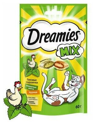 DREAMIES Микс с куриц и мятой 6*60г - фотография № 1