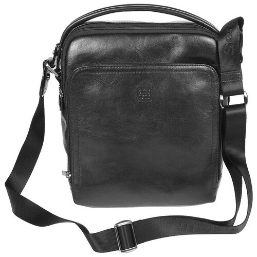 фото Мужская кожаная сумка sergio belotti 9188 milano black