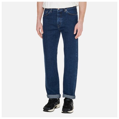 фото Мужские джинсы edwin loose straight yoshiko left hand denim 12.5 oz синий, размер 32/32
