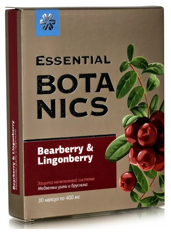 Essential Botanics Медвежьи ушки и брусника капс.