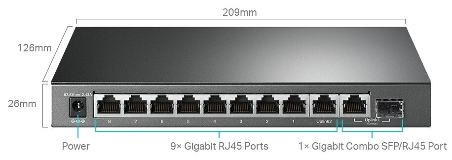 Коммутатор TP-LINK TL-SG1210MPE