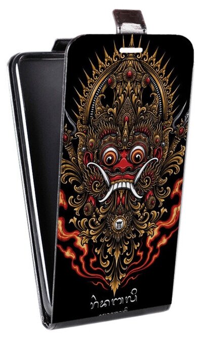 Дизайнерский вертикальный чехол-книжка для Ван Плюс 7 про / OnePlus 7 Pro Азиатский принт