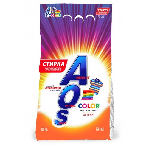 Порошок стиральный AOS Color 3кг автомат