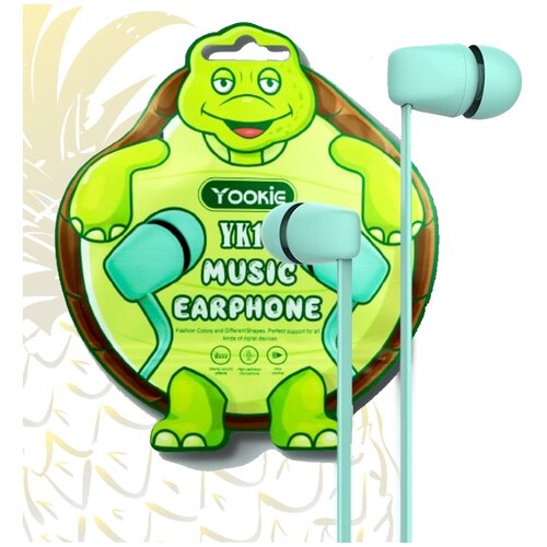 Наушники с Микрофоном для iPhone и Android Наушники проводные с гарнитурой для телефона компьютера и планшета Mini Jack 35 Зеленый 59900₽