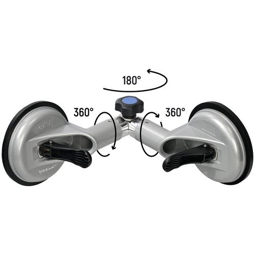 Присоска вакуумная для фиксации углов двойная 2х120 угол 90 градусов