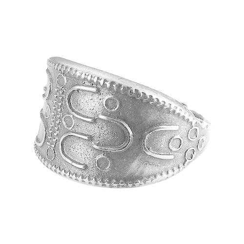 Древнерусский перстень (посеребрение), диаметр 15-25 мм