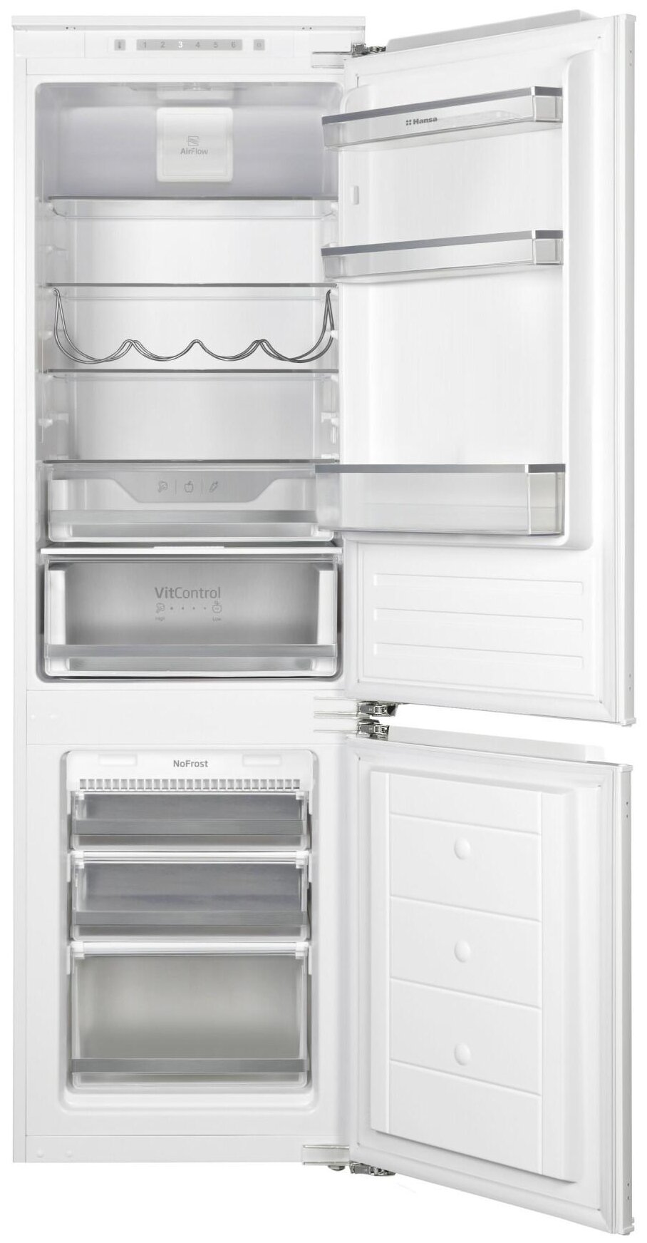 Встраиваемый холодильник Hansa BK318.3FVC, белый - фотография № 2