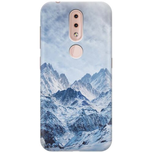 фото Gosso ультратонкий силиконовый чехол-накладка для nokia 4.2 с принтом "снежные горы"
