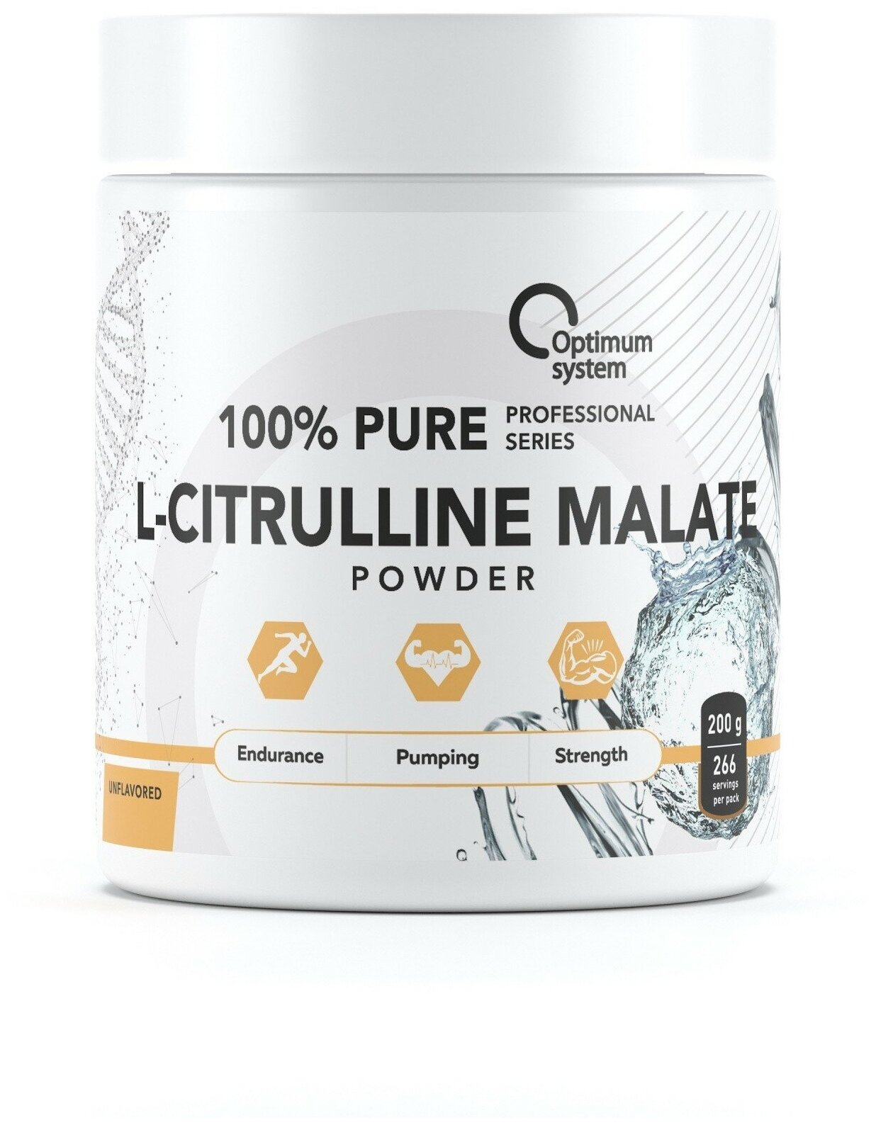 Optimum System L-Citrulline Malate, 200 г (Без ароматизатора)