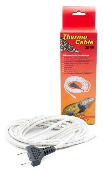 Термошнур для террариума LUCKY REPTILE "Thermo Cable 25Вт", 4.8м (Германия) - фотография № 1