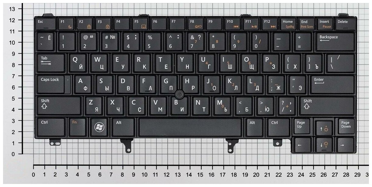 Клавиатура для ноутбука Dell MP-10F53SU-6698 черная без указателя