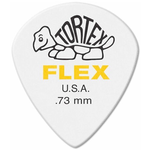 Медиаторы, толщина 0.73 мм, 12 шт. Dunlop Tortex Flex Jazz III XL 466P073 12Pack комплект медиаторов dunlop tortex flex 456p 60 0 6мм 6 шт