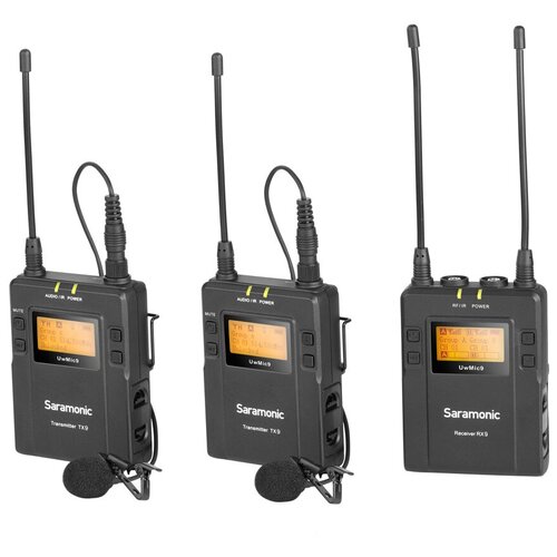 Saramonic UwMic9 TX9+TX9+RX9 радиопетличка с 2 передатчиками и 1 приемником