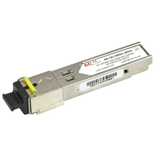 Модуль MlaxLink оптический одноволоконный SFP WDM, 1.25Гб/с, 3км, 1550/1310нм, SC, 4dBm