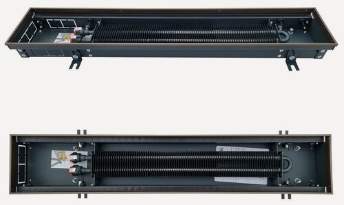 Изображение товара Внутрипольный конвектор Techno Power KVZ 150-65-2000/Б с естественной конвекцией, окантовка цвет бронза, без решетки