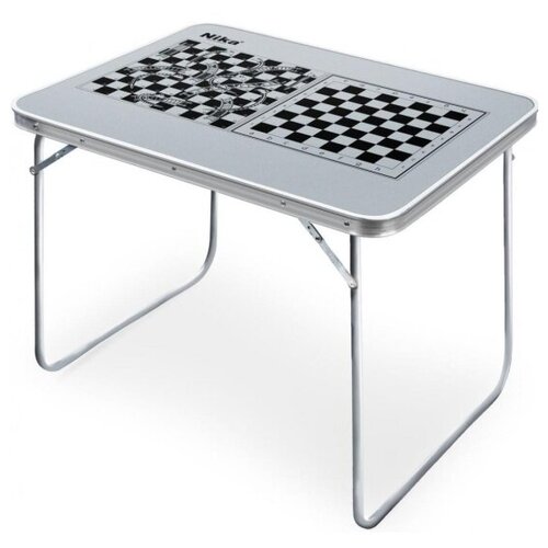 фото Стол складной "ника" (влагост. пластик 70*50*60 см ) шахматы сст-5и металик nika