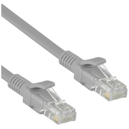 Патч-корд ExeGate UTP-RJ45-RJ45-5e-50M-GY (EX272304RUS)