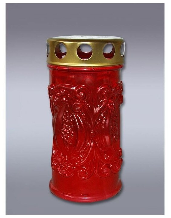 фото Поминальная свеча "Цилиндр с узором"