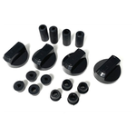Ручки универсальные черные для кухонных плит (4 шт WL1034 - изображение