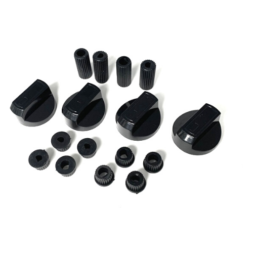 Ручки универсальные черные для кухонных плит (4 шт.) WL1034