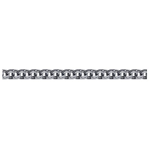 Браслет-цепочка SOKOLOV, серебро, 925 проба, чернение, длина 22 см. акимов крестик из чернёного серебра с позолотой б22р050054пч