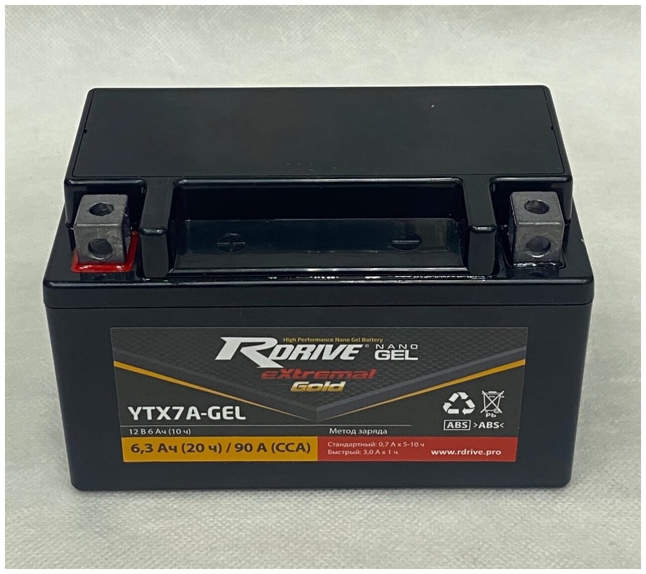 Мото аккумулятор RDrive eXtremal Gold NANO GEL YTX7A-GEL