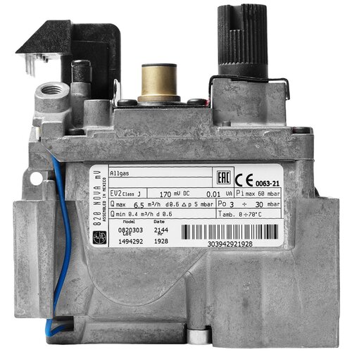 Газовый клапан 820 Eurosit Nova энергонезависимый до 60кВ 0820303 1524600₽
