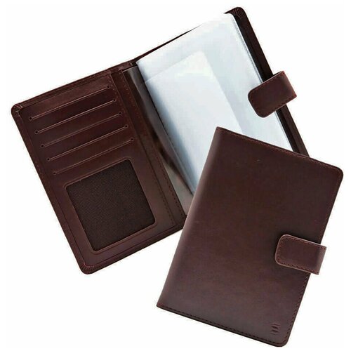 Обложка для автодокументов SOLTAN, бордовый