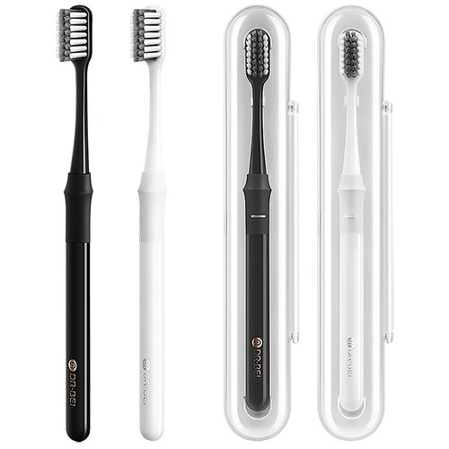 Купить Набор Xiaomi DR.BEI Bass Toothbrush Bamboo Joint 6970763911049 зубных щеток, 4 шт, 4 цвета, белый, Зубные щетки