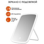 Зеркало с подсветкой для макияжа / зеркало настольное с LED подсветкой и USB / зеркало Jordan&Judy - изображение