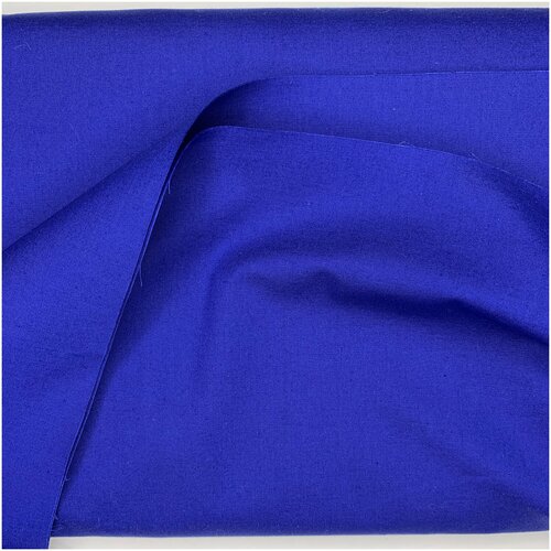 Ткань сорочечная bibliotex. Сине-фиолетового цвета. Хлопок/эластан. Италия. 1 м (ширина 150 см)