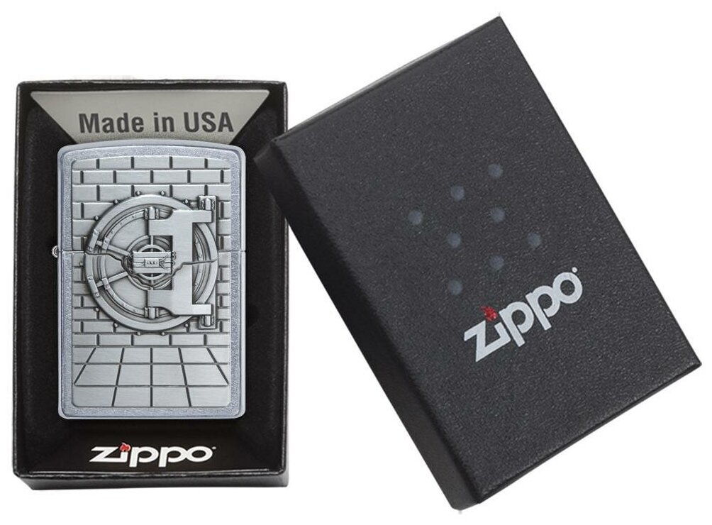 Зажигалка Zippo Classic Street Chrome серебристая-матовая - фотография № 5