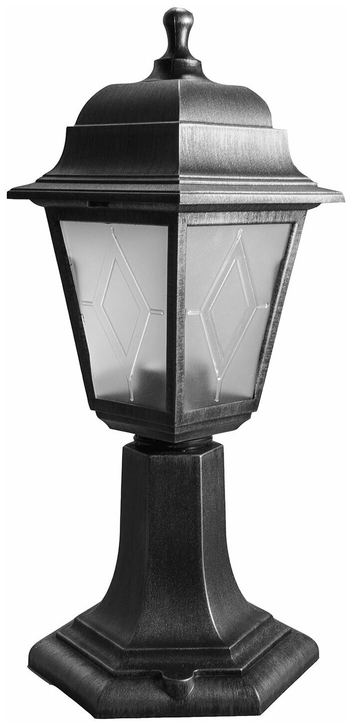 Светильник уличный Е27 архитектурный на столб темно-серебристый UUL-A01F 60W/E27 IP44 BLACK SILVER Uniel