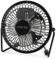 MARTA MT-FN2545 черный вентилятор настольный (USB)