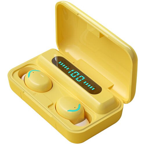 Беспроводные наушники Bluetooth TWS F9-32, желтый