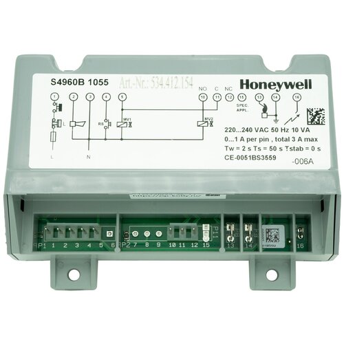 Контроллер управления горением Honeywell Resideo S4960B 1055 / арт. 0020027677 / Чехия